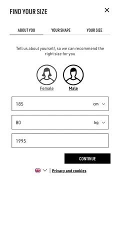 Measmerize allows a complete fit finder widget customization: style, layout, font, and color.