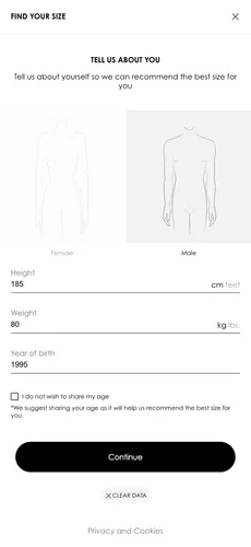 Measmerize allows a complete fit finder widget customization: style, layout, font, and color.